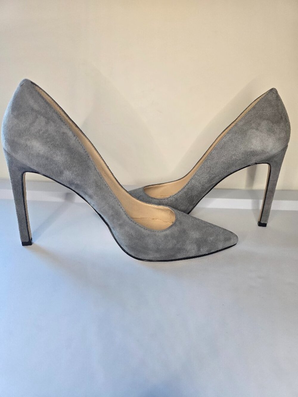 Nine West Tatiana Pointy Toe Pumps - Gray Suede